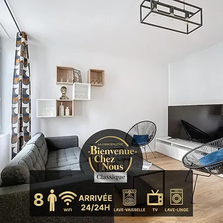 Neuf, 4 ,spacieux Tv-wifi Apartment *